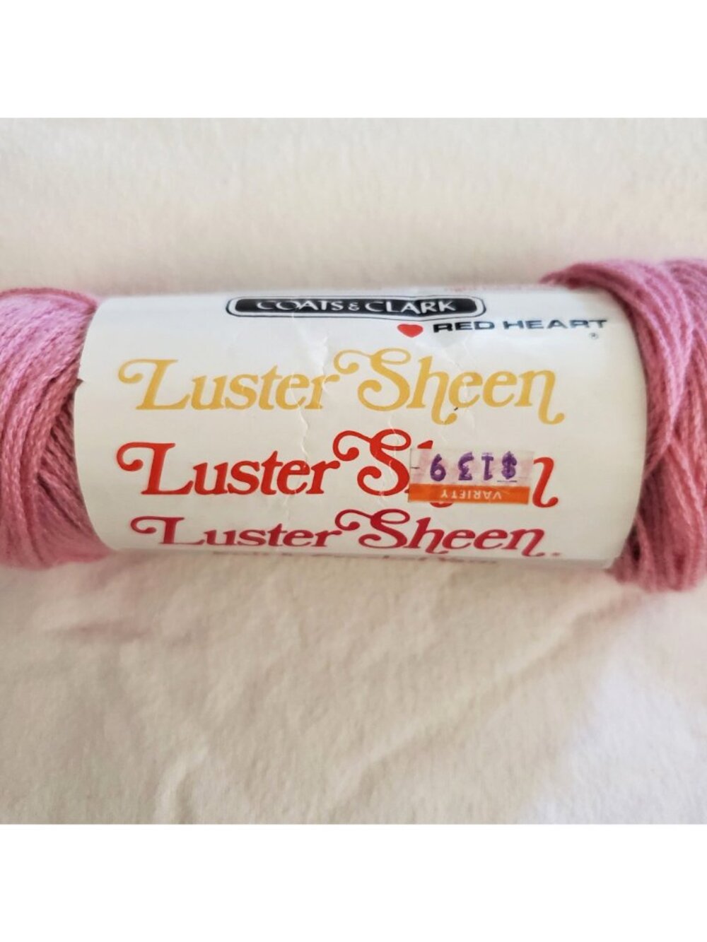 Luster Sheen Knit & Crochet Yarn 2 oz Crystal Pink 100% Acrylic Coats & Clark US - Picture 6 of 11